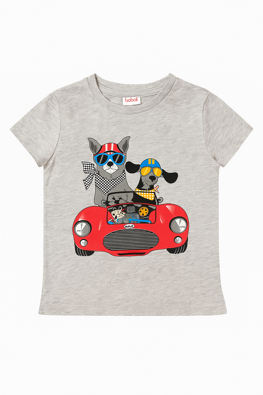Cool Pups Road Trip Tee – Grey