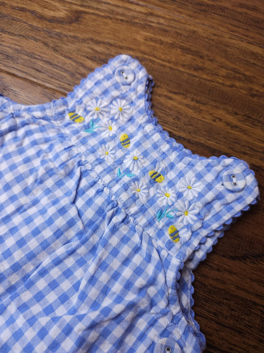 Bee & Daisy Gingham Bubble Romper