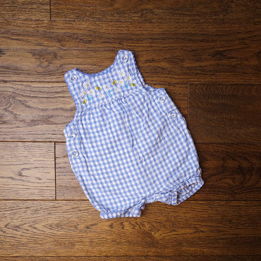 Bee & Daisy Gingham Bubble Romper
