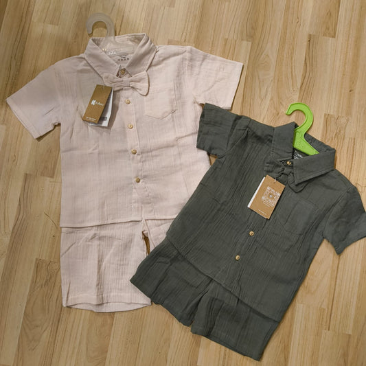 Muslin Co-ord Set with Bow Tie
