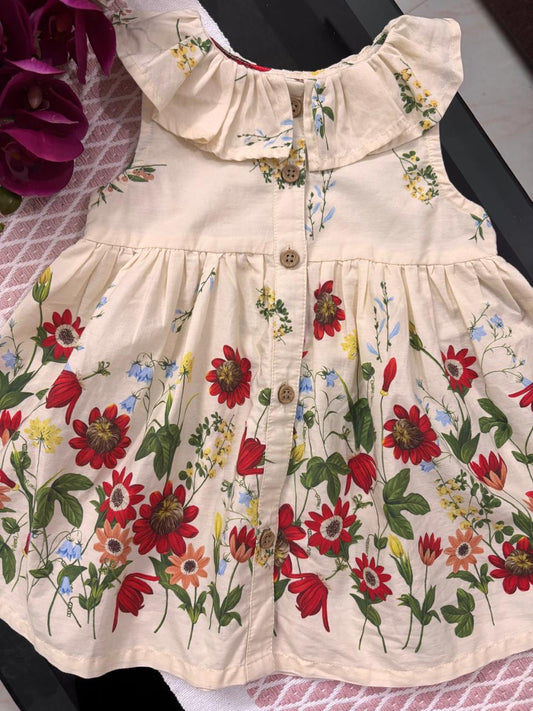 Wildflower Ruffle Cotton Dress