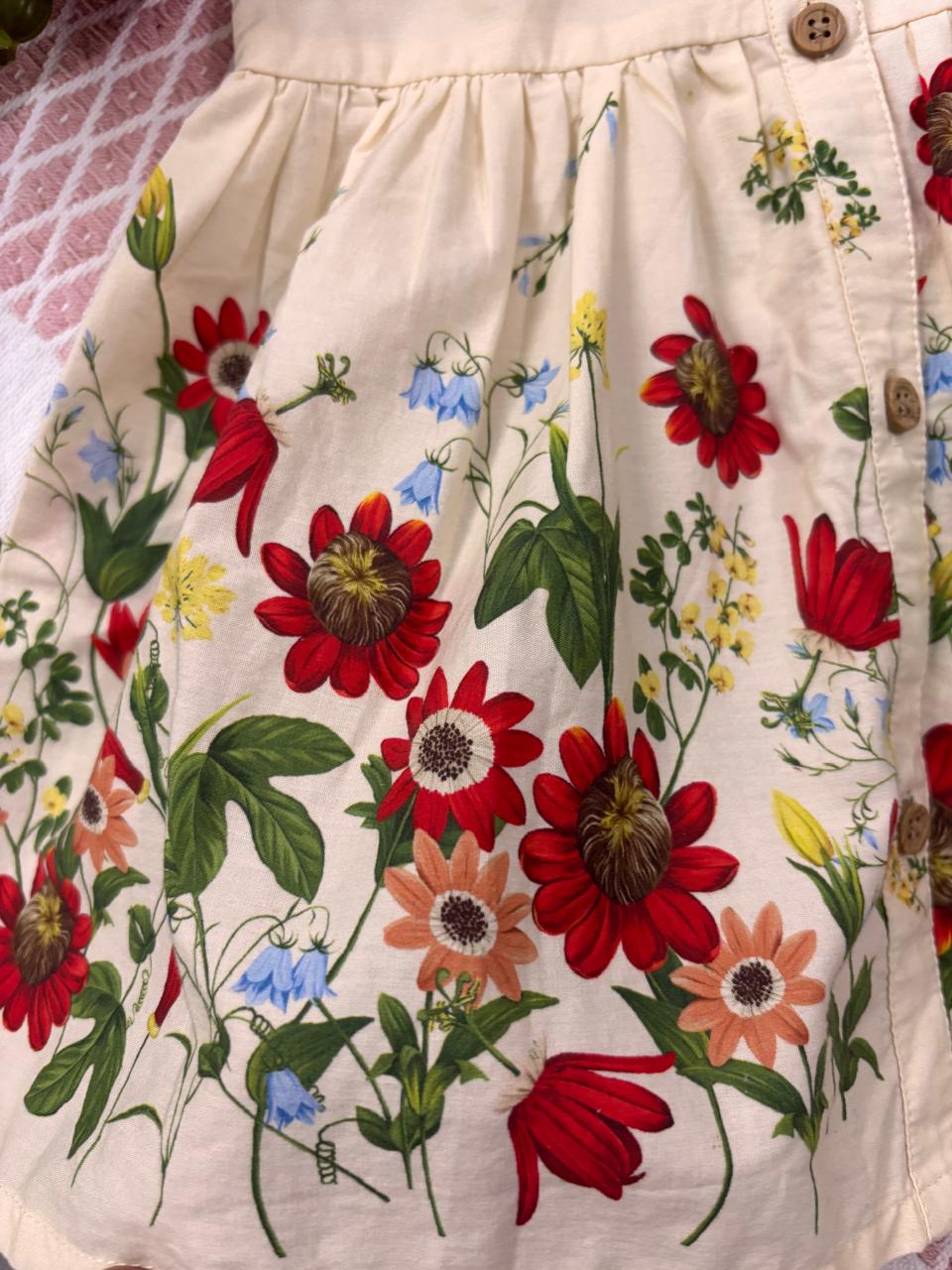 Wildflower Ruffle Cotton Dress
