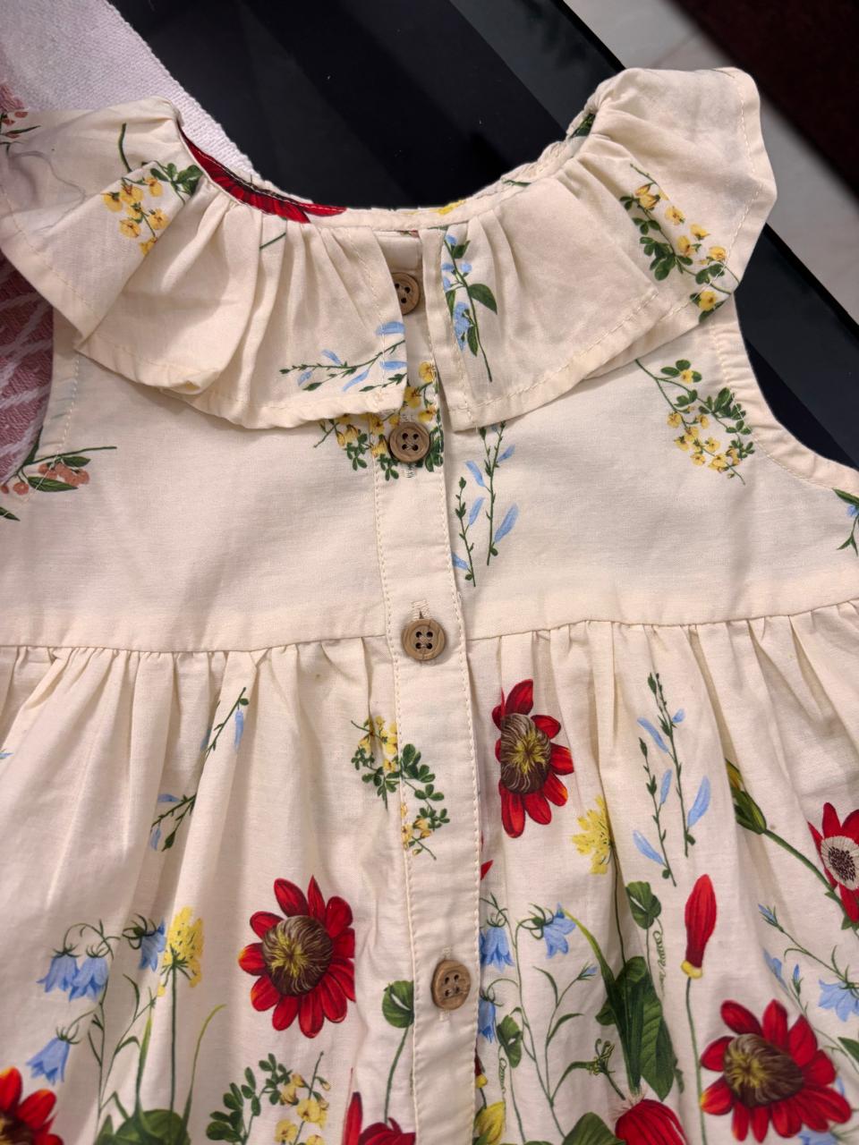 Wildflower Ruffle Cotton Dress
