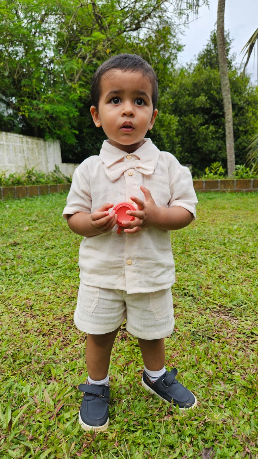 Muslin Co-ord Set with Bow Tie
