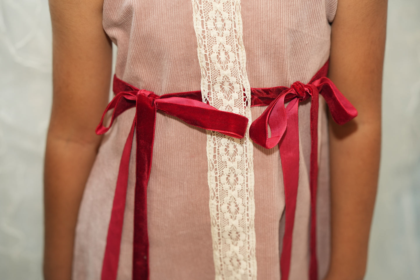 Vintage Blush Corduroy Dress