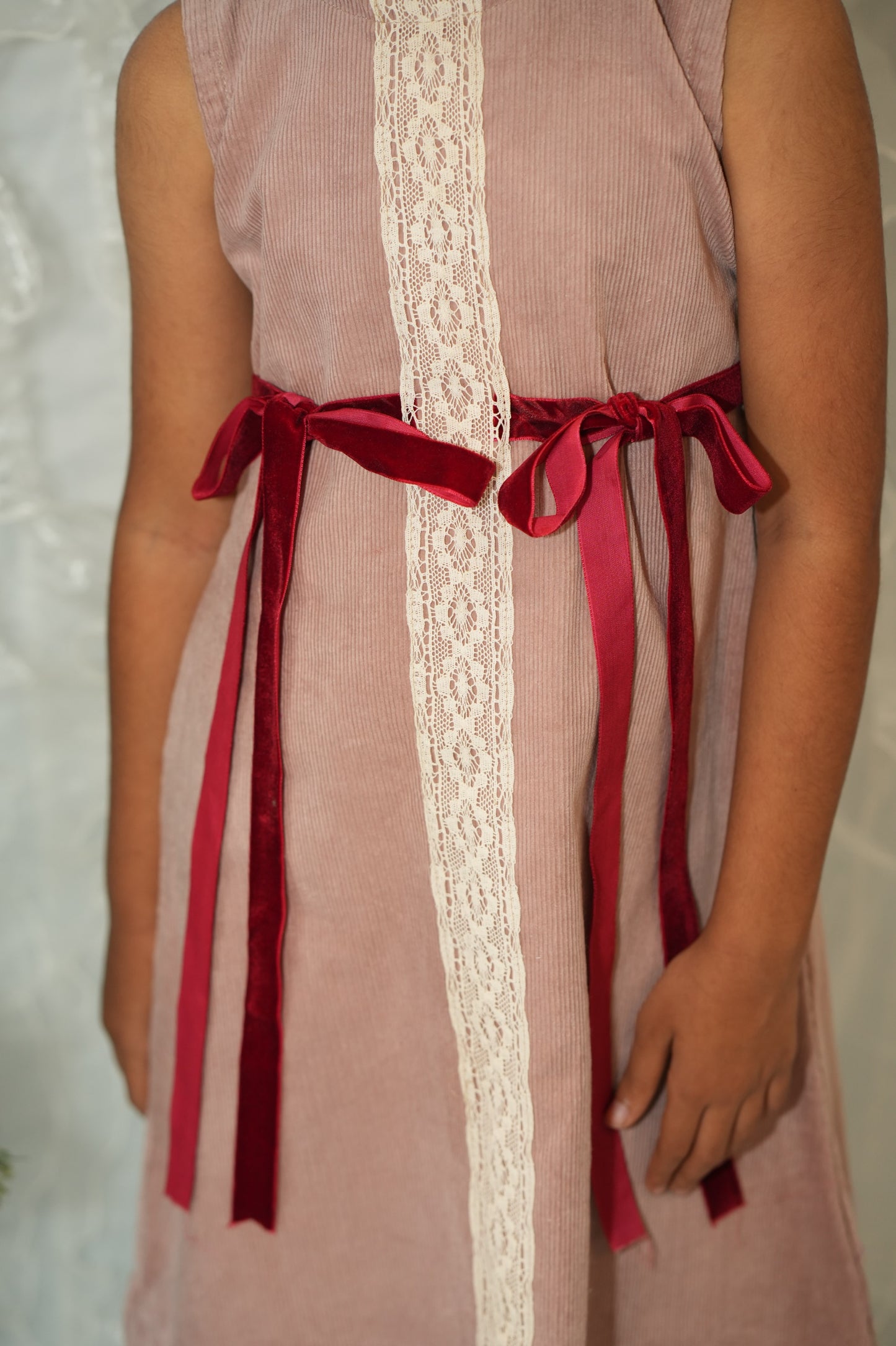 Vintage Blush Corduroy Dress