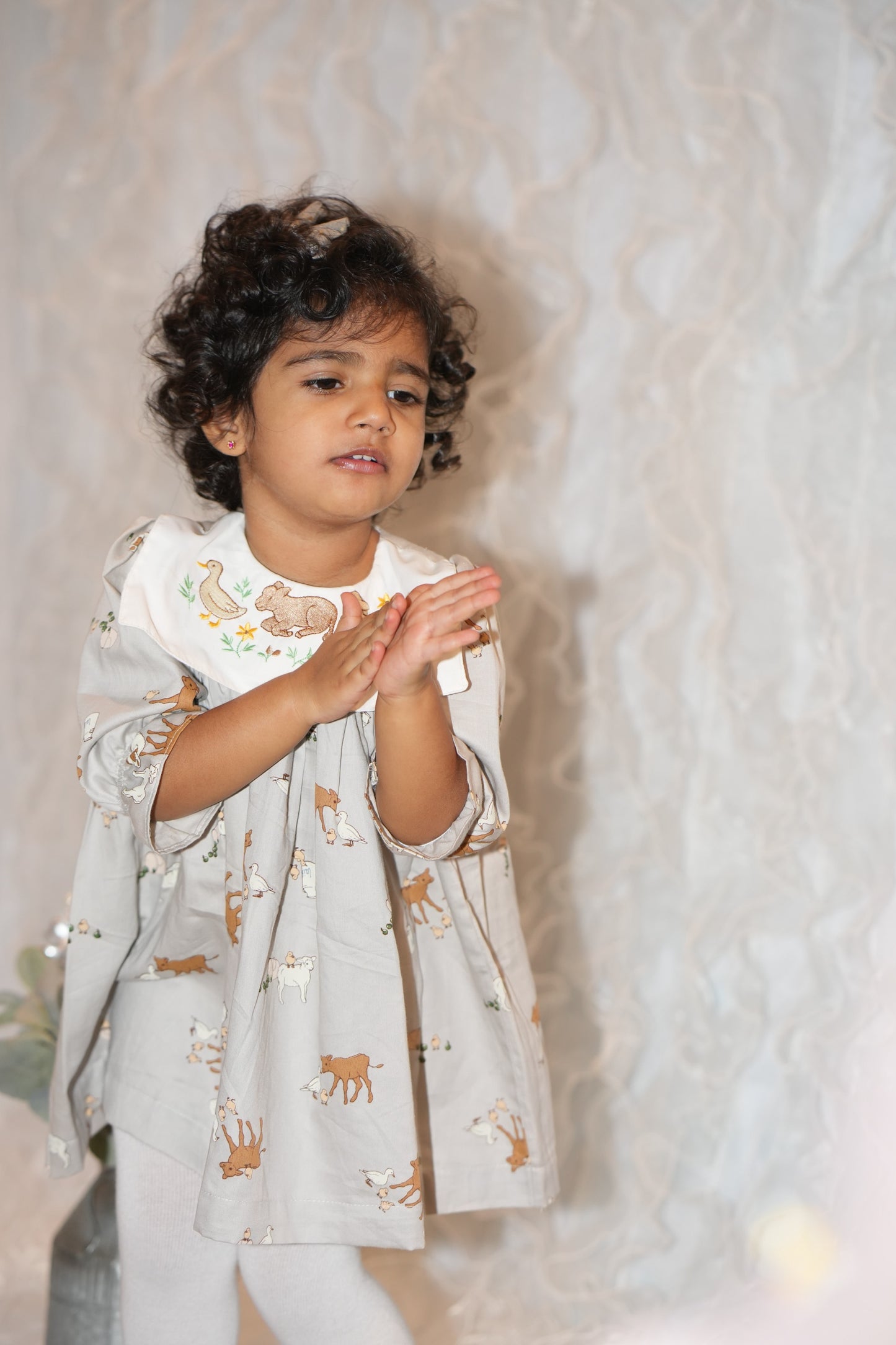 Soft cotton farm print dress