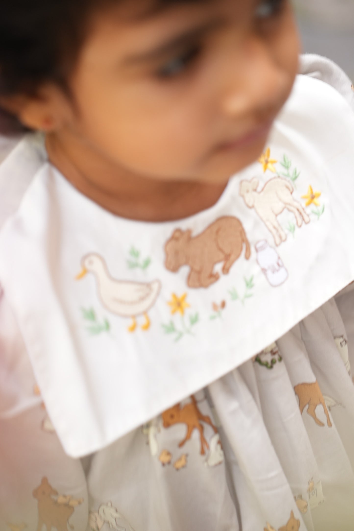 Soft cotton farm print dress