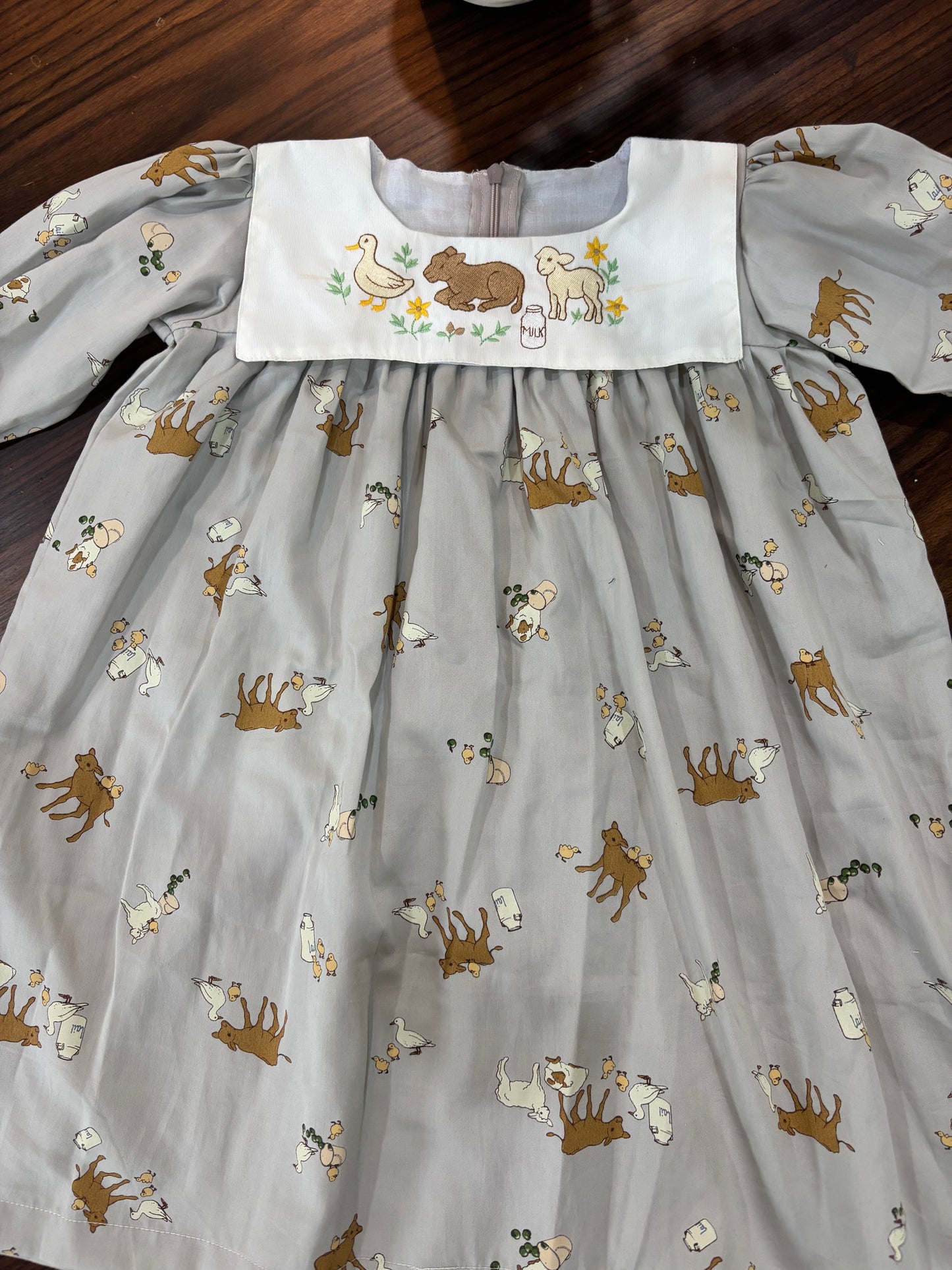 Soft cotton farm print dress